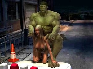 Desenhos Animados 3D Babe Fodeu Ao Ar Livre Pelo Hulk Porn
